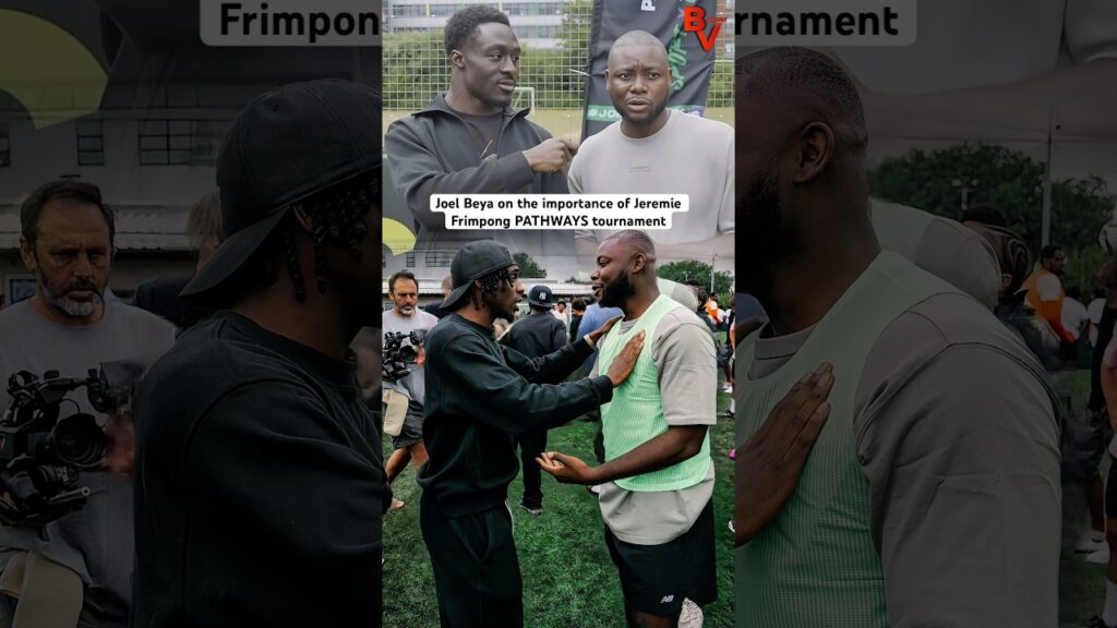 “It’s bigger than football.” – @JoelBeyaTV on Jeremie Frimpong PATHWAYS tournament