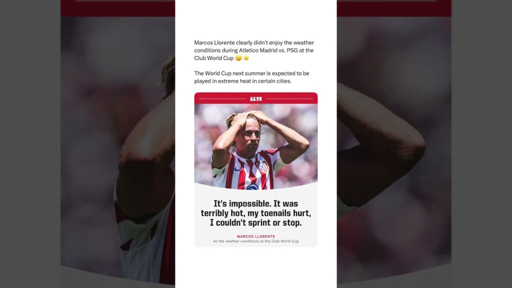 Marcos Llorente vs. the heat 🥵☀️