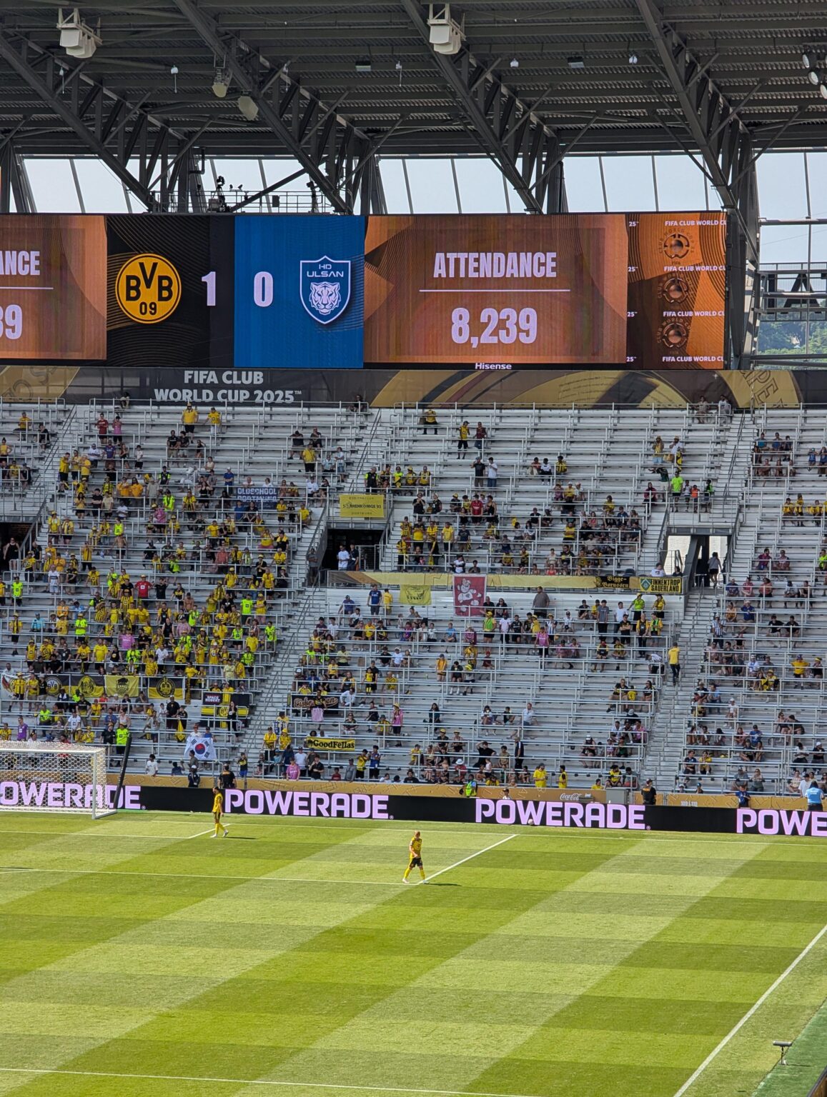 Attendance at TQL Stadium this evening out of 20,000ish seats...