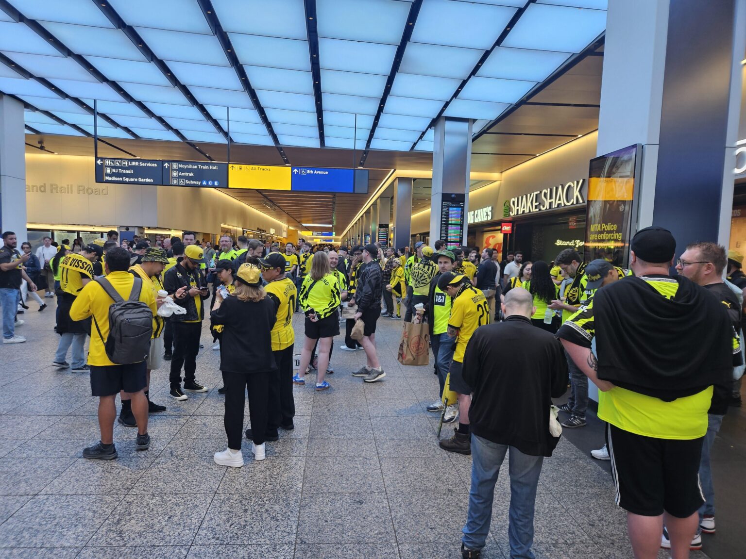 The Black & Yellow are taking over Penn station