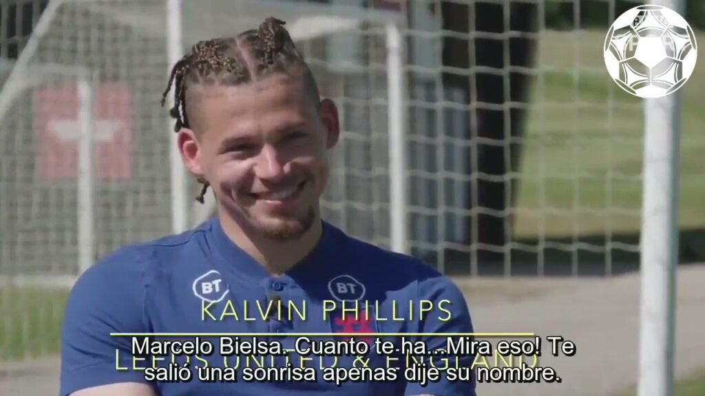 Kalvin Phillips y Marcelo Bielsa