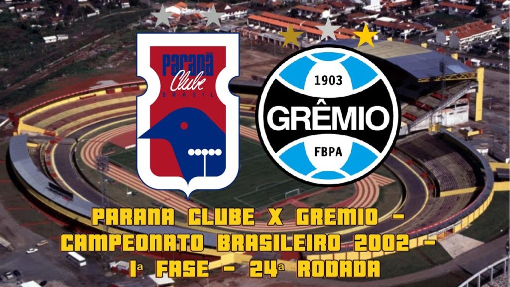 Paraná Clube x Grêmio - Campeonato Brasileiro 2002 - 1ª Fase - 24ª Rodada - JOGO COMPLETO