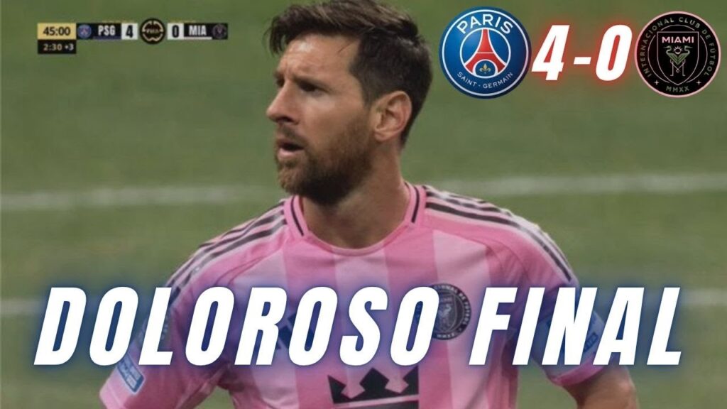 MESSI ELIMINADO GRACIAS A LOS ACABADOS DE LUIS SUÁREZ Y BUSQUETS | PSG 4-0 INTER MIAMI