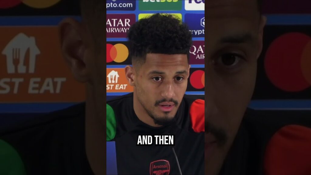 William Saliba is HAPPY and PASSIONATE about Arsenal amid transfer rumours #arsenal #football