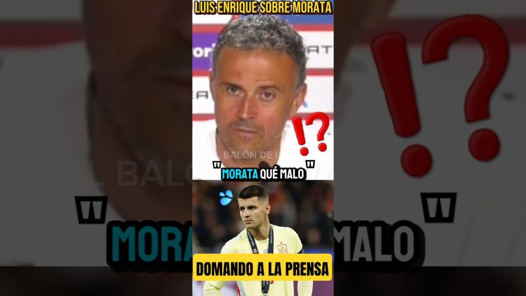 🤡LUIS ENRIQUE DOMANDO FÁCIL A LA PRENSA TRAS LAS CRÍTICAS A MORATA #españa #mundial #futbol #shorts