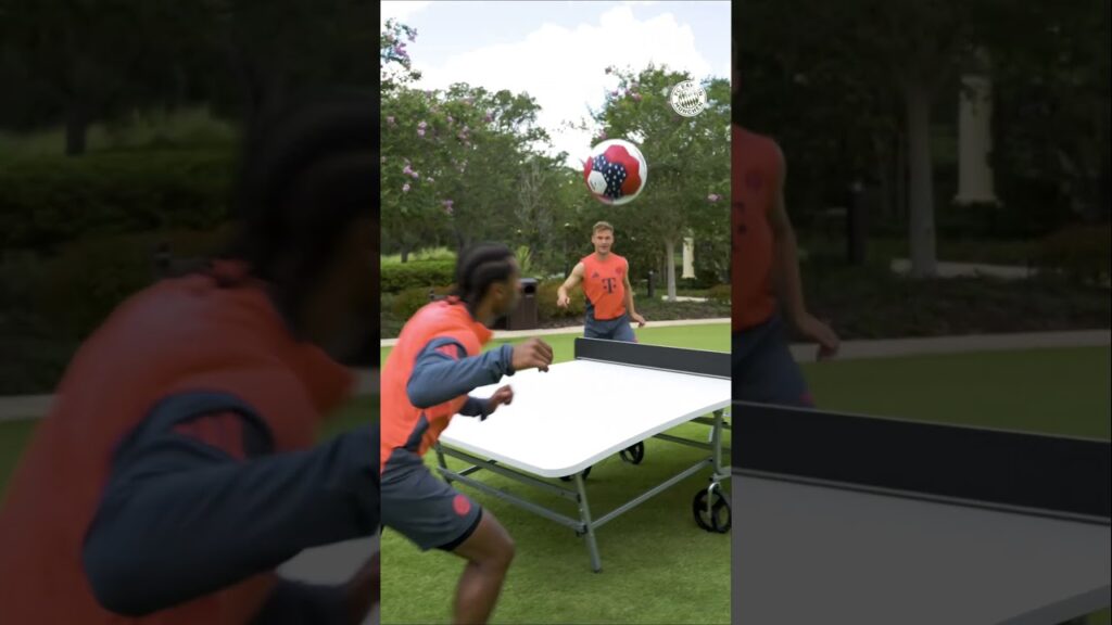 Intense Match Between Serge and Joshua ⚽️🏓