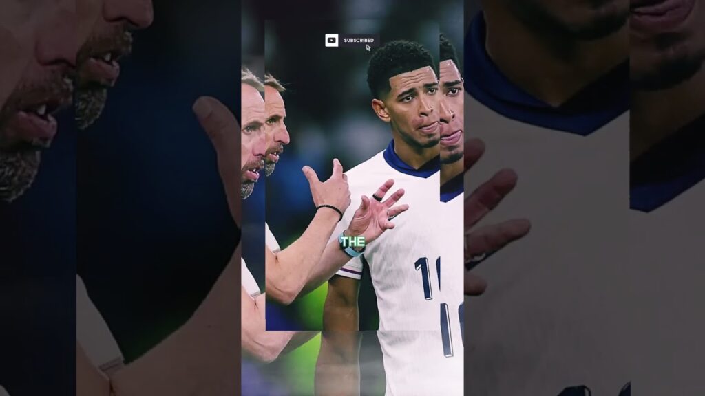Jude Bellingham ‘LOST IT’ with Gareth Southgate during Euro 2024 final 🚨😡#EURO2024 #euro2024 #euro24