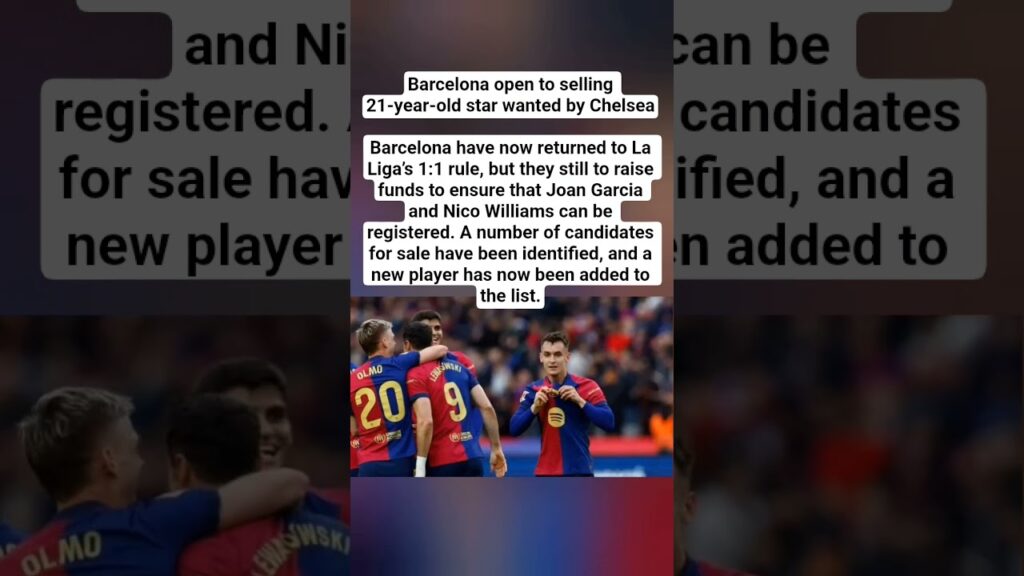 Barcelona open to selling 21-year-old star wanted by Chelsea #parissaintgermainowner #deschamps