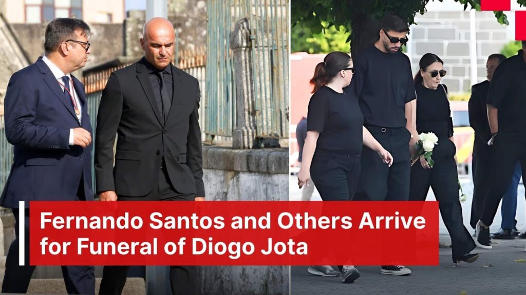 WATCH: Portugal Coach Roberto Martinez & Ruben Arrive for Diogo Jota's Funeral in Gondomar | AD1E