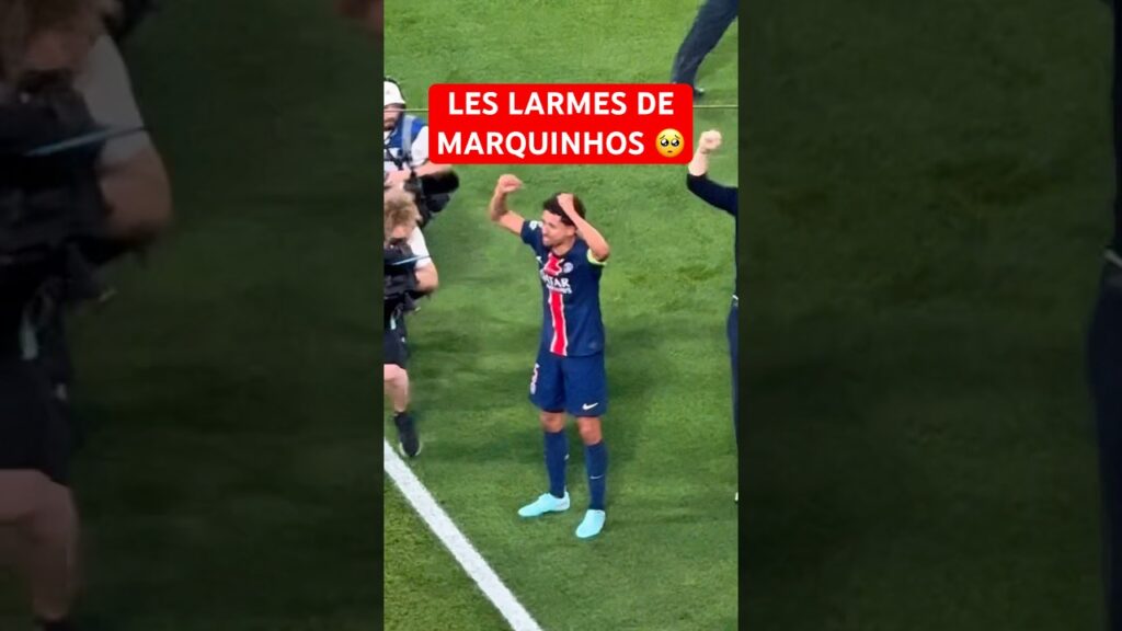 Les larmes de notre capitaine 🥹 #marquinhos #psg #liguedeschampions #footballvideo