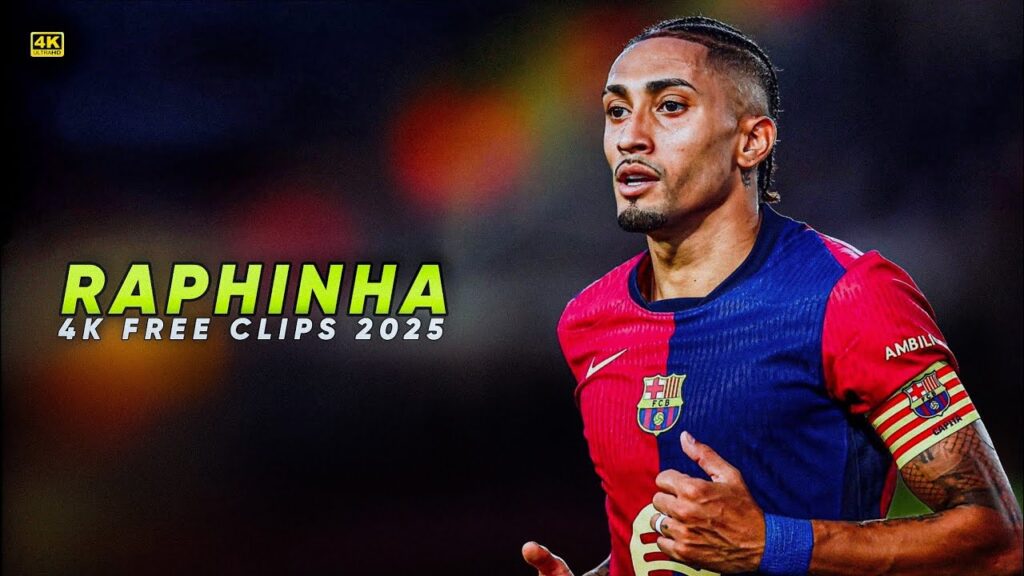 Raphinha 4K Clips For Edits • Free Scene Pack + Celebrations No Watermark 2160p | D74 Edits 2.0
