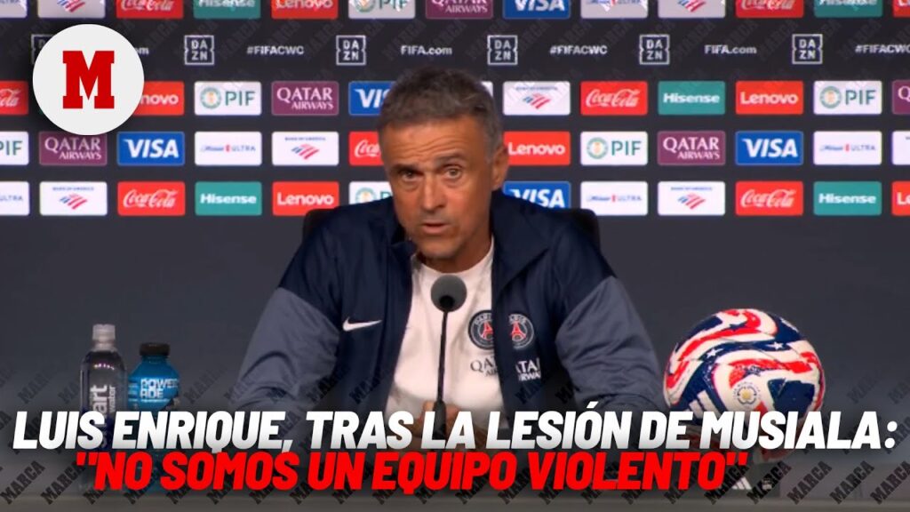 Luis Enrique en la rueda de prensa post partido: " "No somos un equipo violento" I MARCA