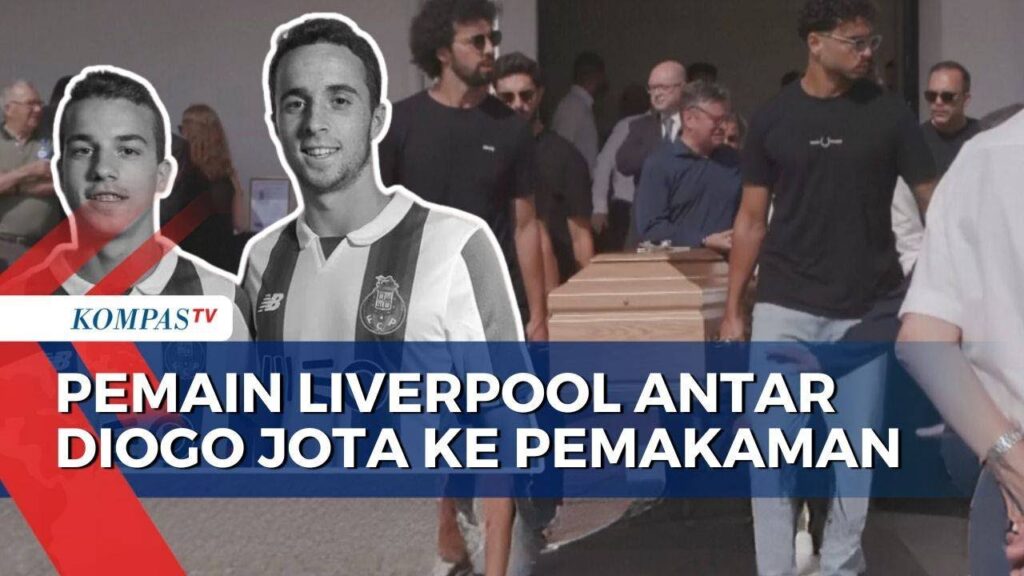 Pemain Liverpool dan Timnas Portugal Turut Mengantar Diogo Jota dan Andre Silva ke Pemakaman