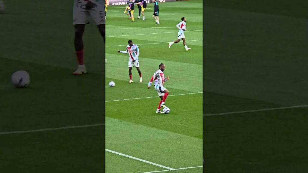 Raheem Sterling before his performance against Palace. #football