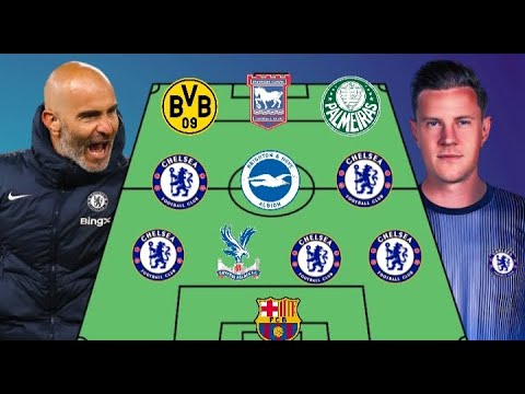 ESTEVAO WILLIAM DEBUT!🔥  CHELSEA FUTURE LINE-UP WITH SUMMER TRANSFER TARGETS 2025 | FT TER STEGEN