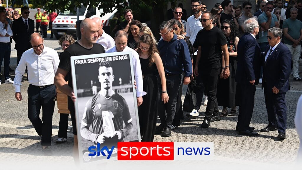 Diogo Jota funeral: Wife and family joined by Liverpool players in Portugal