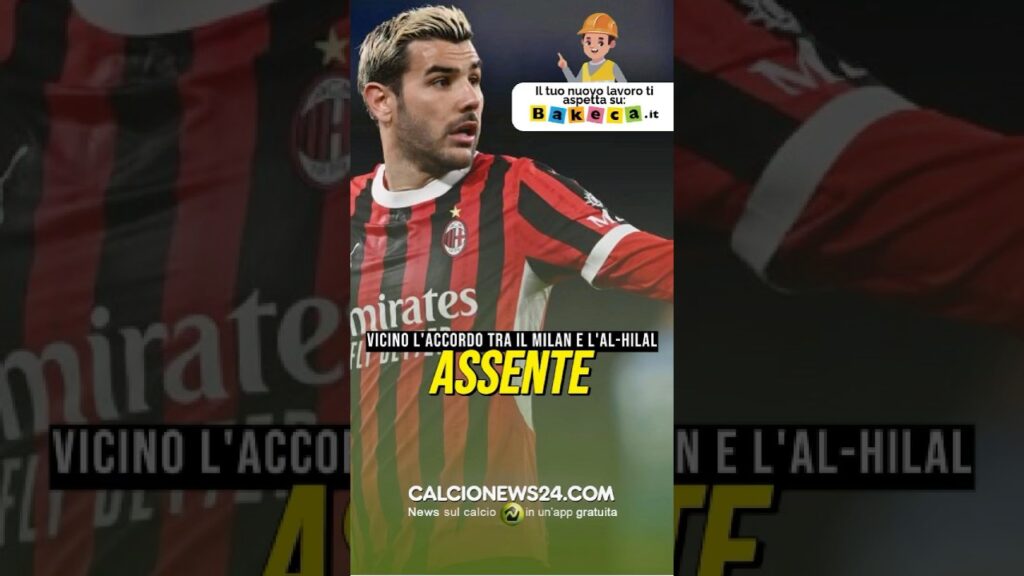 🔴⚫️ RADUNO MILAN AL VIA, NON C'È THEO HERNANDEZ! ADDIO VICINO #milan #calcionews24