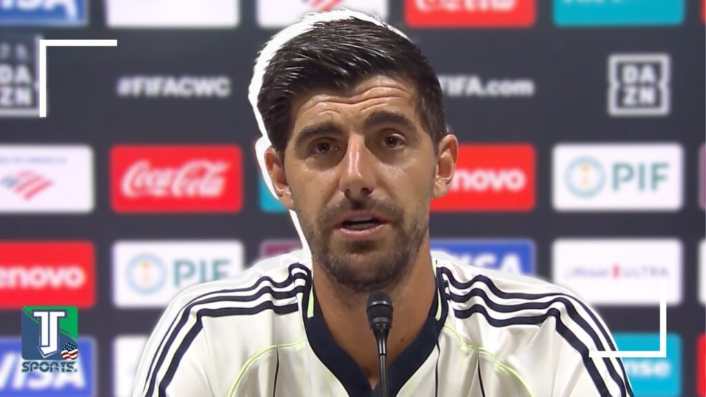 Thibaut Courtois GIVES his FLOWERS to PSG ahead of CLASH with Real Madrid at Club World Cup