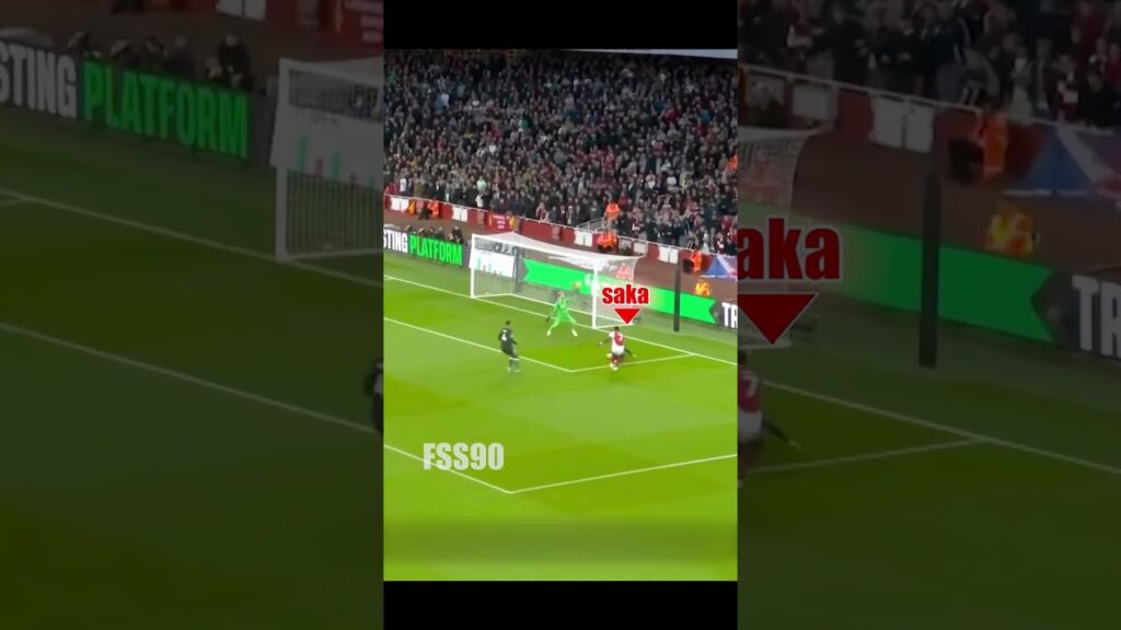 100% Insane Goal From Bukayo Saka #football #shorts