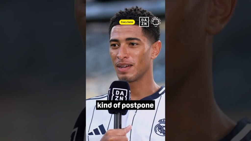 Jude Bellingham reacts to not being able to play against his brother Jobe 🥲 #fifacwc #realmadrid