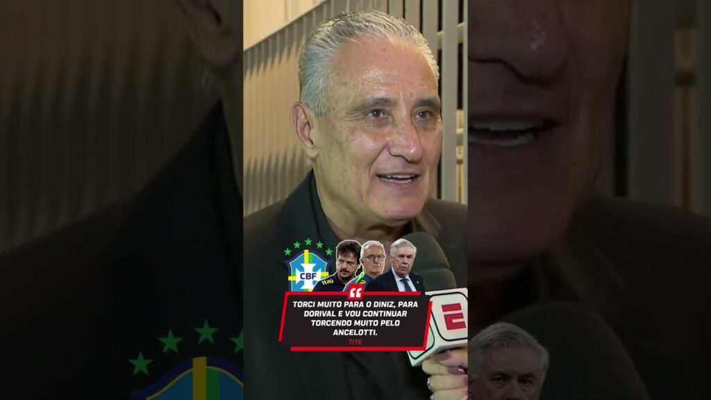 TITE afirmou estar TORCENDO para o trabalho de ANCELOTTI na SELEÇÃO BRASILEIRA #shorts