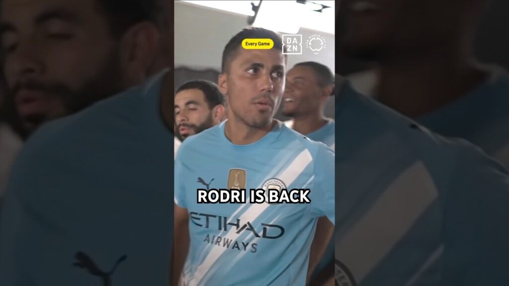 RODRI IS BACK for Manchester City 👏
