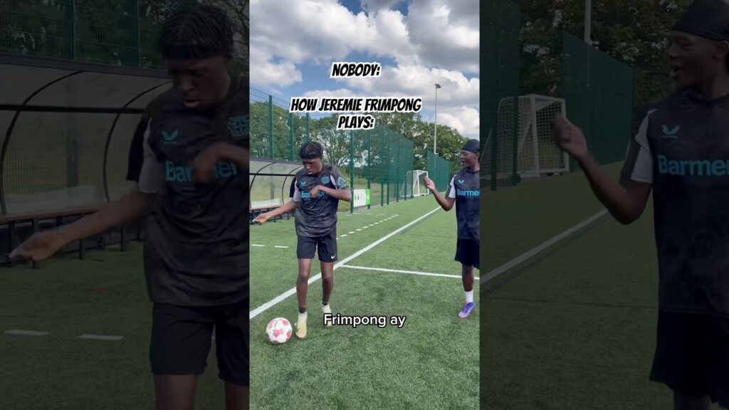 How Jeremie Frimpong PLAYS…⚡️ #football #funny #soccer #footballshorts