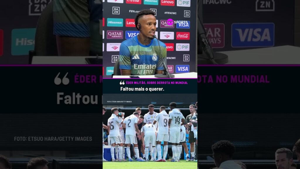 ÉDER MILITÃO FALOU QUE FALTOU INTENSIDADE PRO REAL DISPUTAR DE IGUAL PRA IGUAL COM O PSG! #shorts