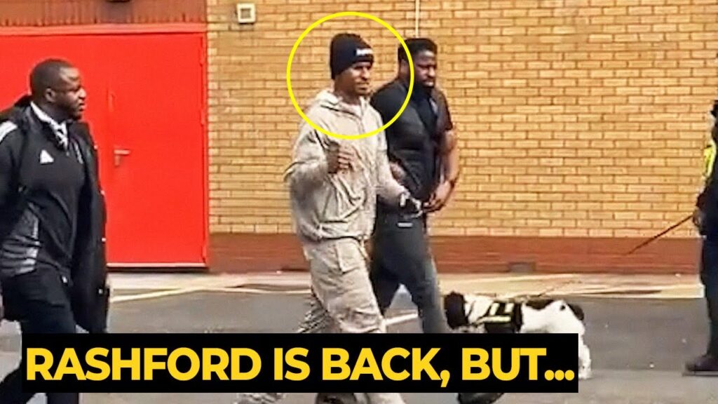 Marcus Rashford returned to Carrington, shortly after Ruben Amorim had left the training ground