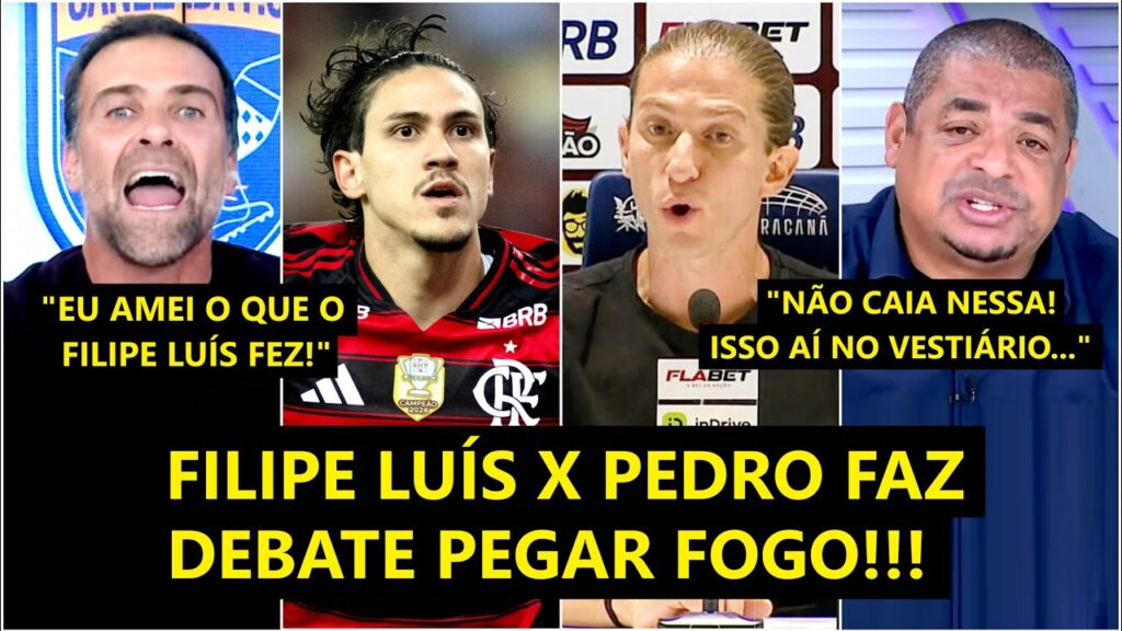 "MERMÃO, ISSO que o FILIPE LUÍS FEZ com o PEDRO na COLETIVA foi..." DEBATE PEGA FOGO sobre Flamengo!