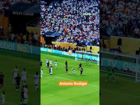 Antonio Rudiger 🤫#football #halamadrid #realmadrid #psg #defender #clubworldcup #diogojota #shorts