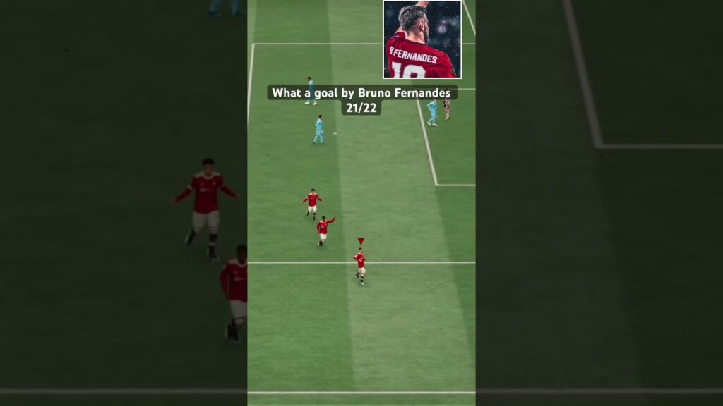 Captain Bruno Fernandes starting the play and finishing it #fifa #manunited #football #shorts #fyp