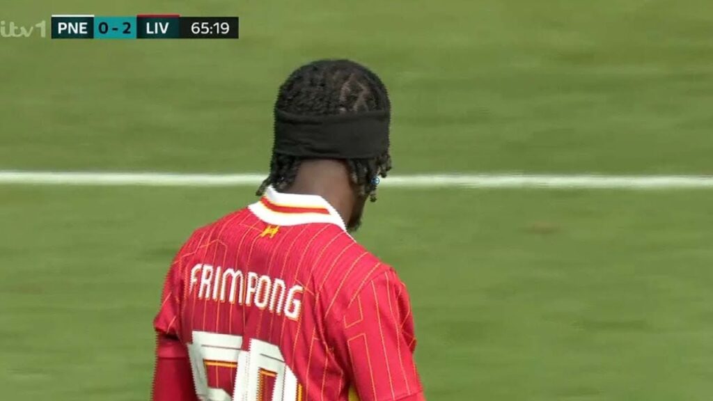 Jeremie Frimpong DEBUT for Liverpool vs Preston North End | Pre-Season 2025