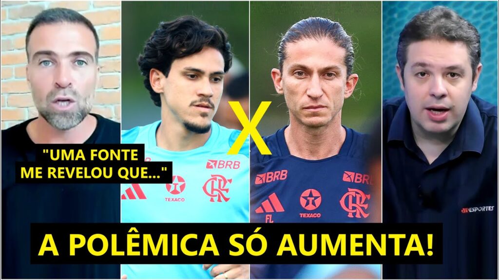 "UMA FONTE ME REVELOU que o Pedro e o Filipe Luís NÃO..." Pilhado ABRE O JOGO sobre o Flamengo!