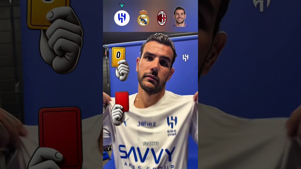"Theo Hernandez Team Cards" Alhilal, Real Madrid, AC Milan #football #soccer #shorts