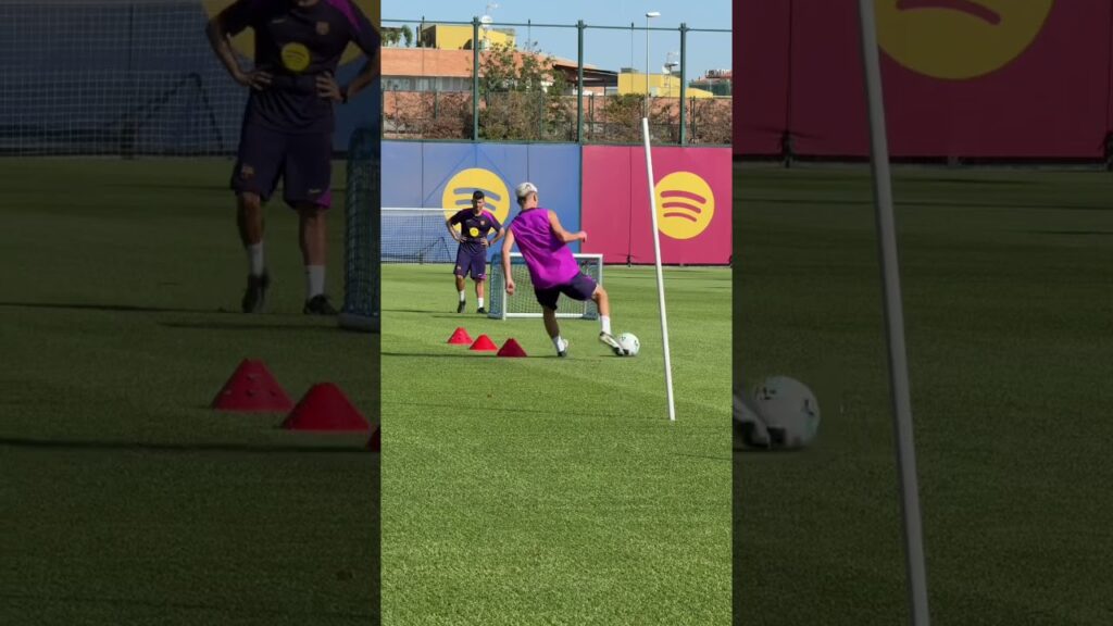 Gavi is on fire! ⚡️🔥 #fcbarcelona #football #shorts