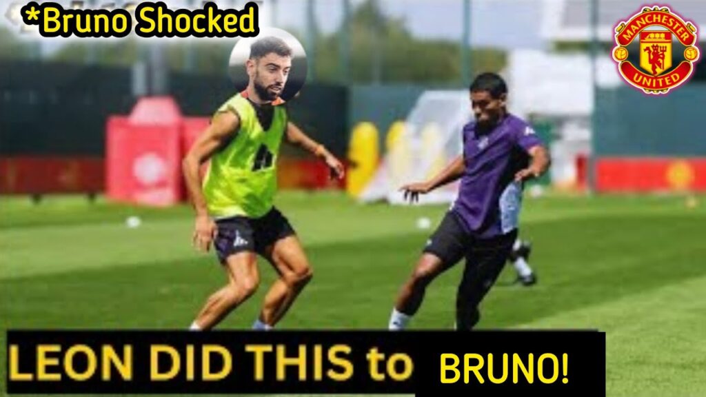 Diego Leon TOYING Bruno Fernandes in one on one Duel during training, Look what he DID |Man UTD News