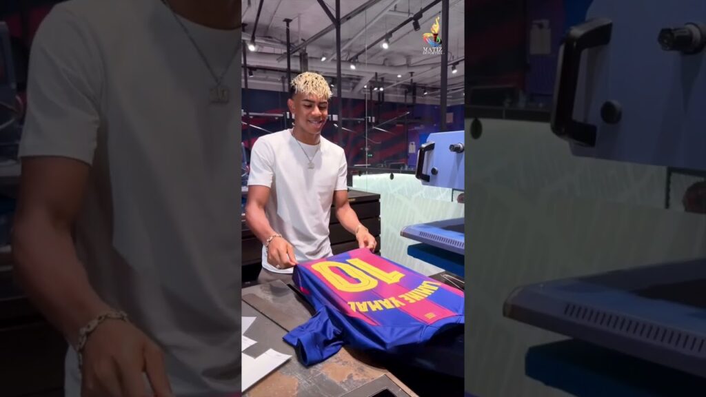 #barcelona⚽🔥El verdadero heredero de la 10 de #messi es #lamineyamal