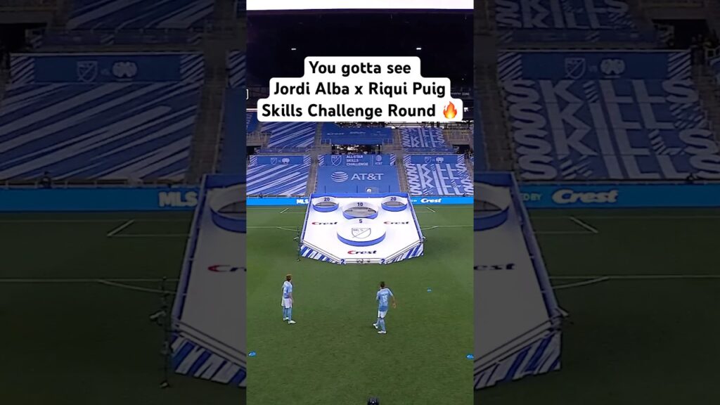 You gotta see the Jordi Alba & Riqui Puig at the 2024 Skills Challenge 🔥