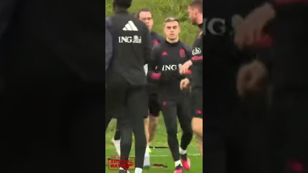 TROSSARD TRAINS! 💪 | Arsenal Star Leandro Trossard Trains Ahead Of Sweden v Belgium🔥 #Shorts