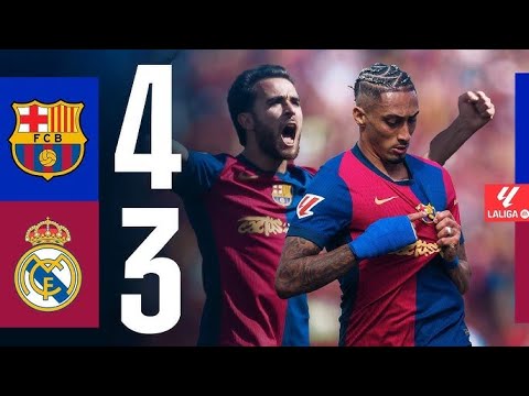 Barcelona vs Real Madrid 4-3 | EL CLASICO | 2025 Extended Highlights