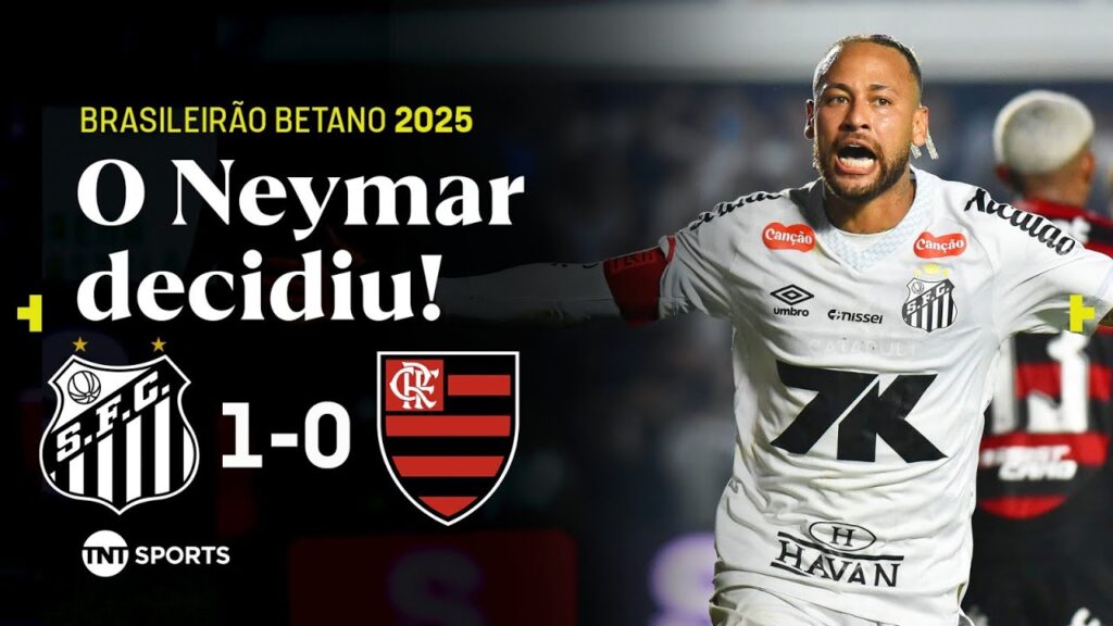 NEYMAR MARCA GOLAÇO NO FIM E SANTOS RESPIRA NA TABELA! SANTOS 1X0 FLAMENGO