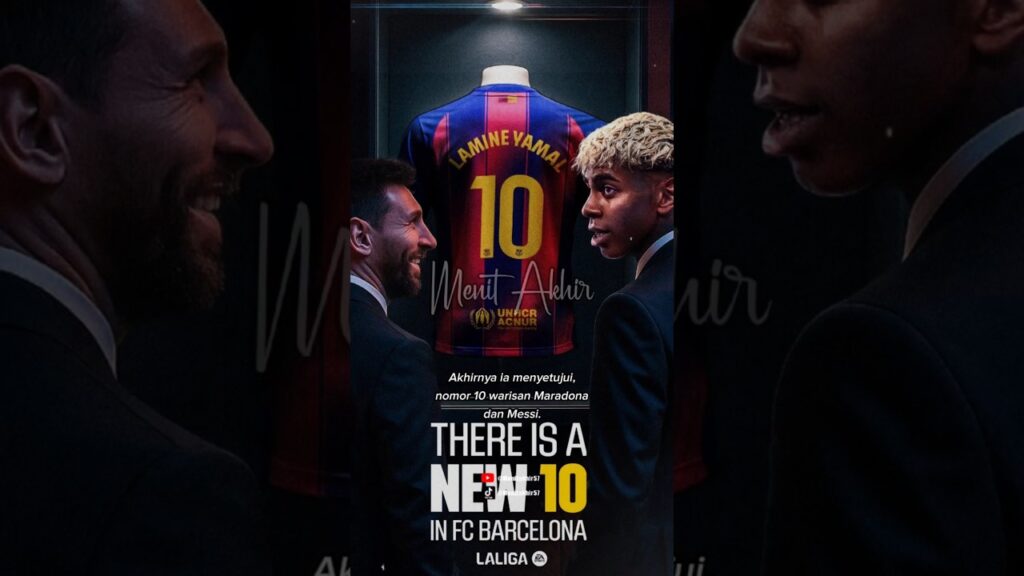 Akhirnya ia menyetujui, nomor 10 warisan Messi.