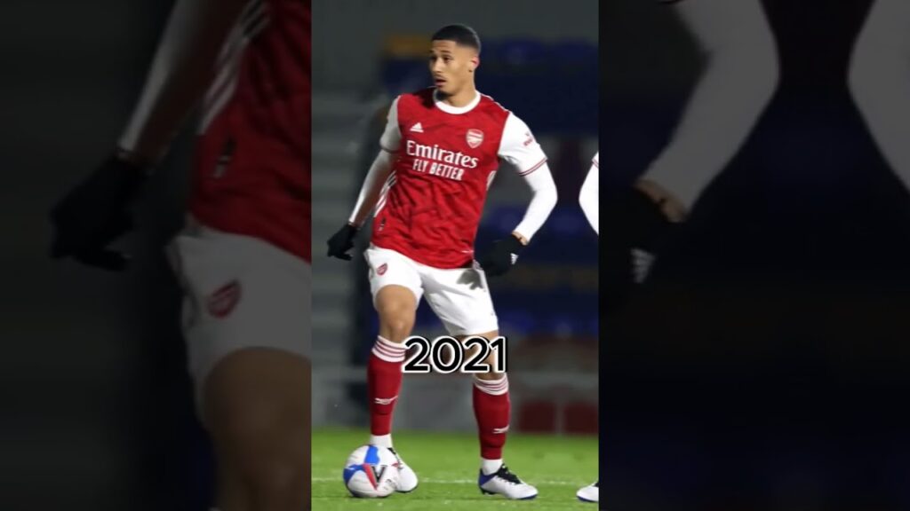 William Saliba Evolution ❤️❤️😍 #shorts #trending #football #saliba #messi  #arsenal