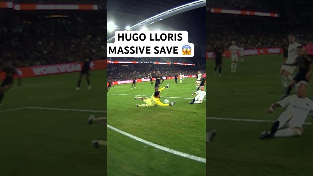 Hugo Lloris instinct kicked in😮