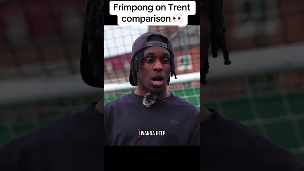 Jeremie Frimpong on Trent Alexander-Arnold comparison 👀 #Liverpool #lfc #Fyp #explore #shorts #ynwa
