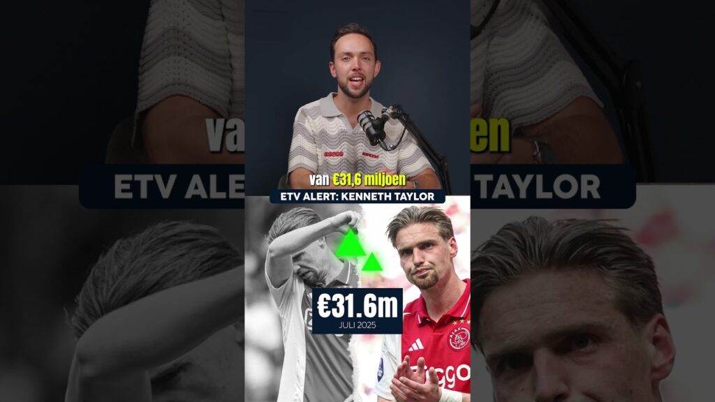 Kenneth Taylor niet de meest waardevolste speler van Ajax 😱💰 #Eredivisie #voetbal #Ajax