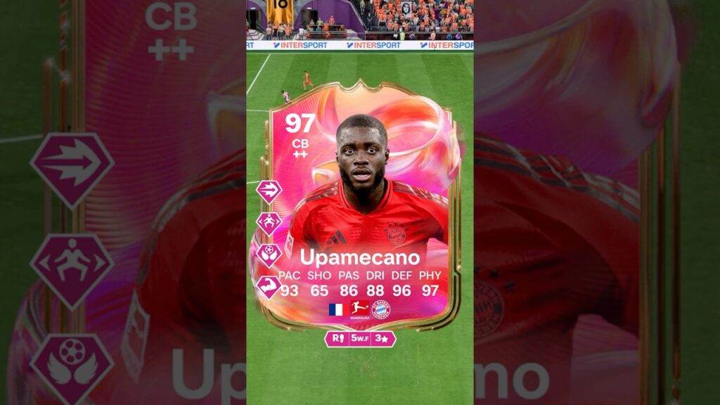 DAYOT UPAMECANO EN 1 MINUTO🔥| DAYOT UPAMECANO FUTTIES 97 REVIEW |EA FC 25 #fc25 #ultimateteam #sbc