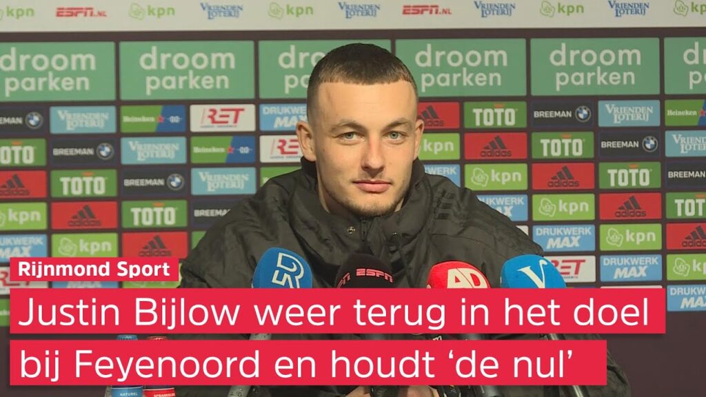 Justin Bijlow keepte weer voor Feyenoord: 'Het voelde lekker ouderwets'