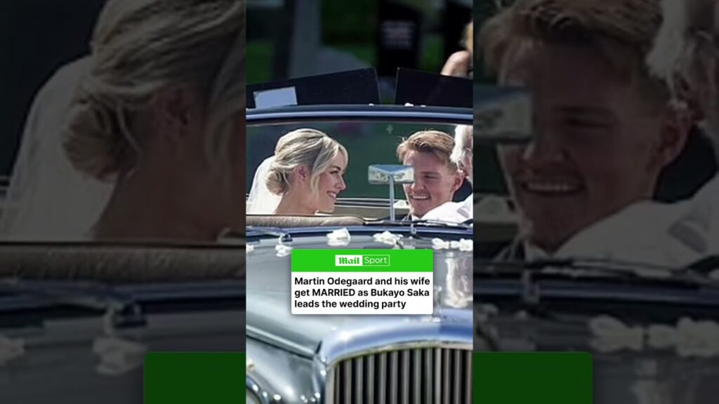 Martin Odegaard and his wife get MARRIED as Bukayo Saka leads the wedding party 💍❤️ #martinodegaard